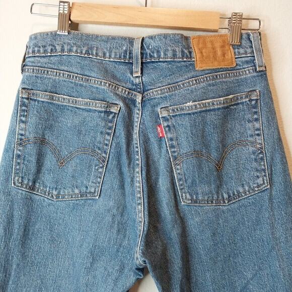 Levi's Jeans Wedgie Big E‎ Buttonfly Women's Blue Denim Pants Size 29 - Picture 7 of 9